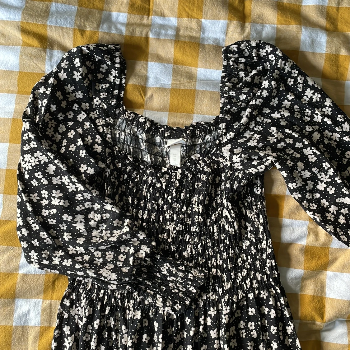 Blommig midiklänning  - 91