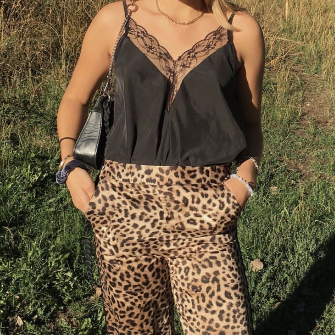 Leopardbyxor, Zara strl S - 90