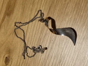 Silvrigt halsband  - Lite tecken på slitage 