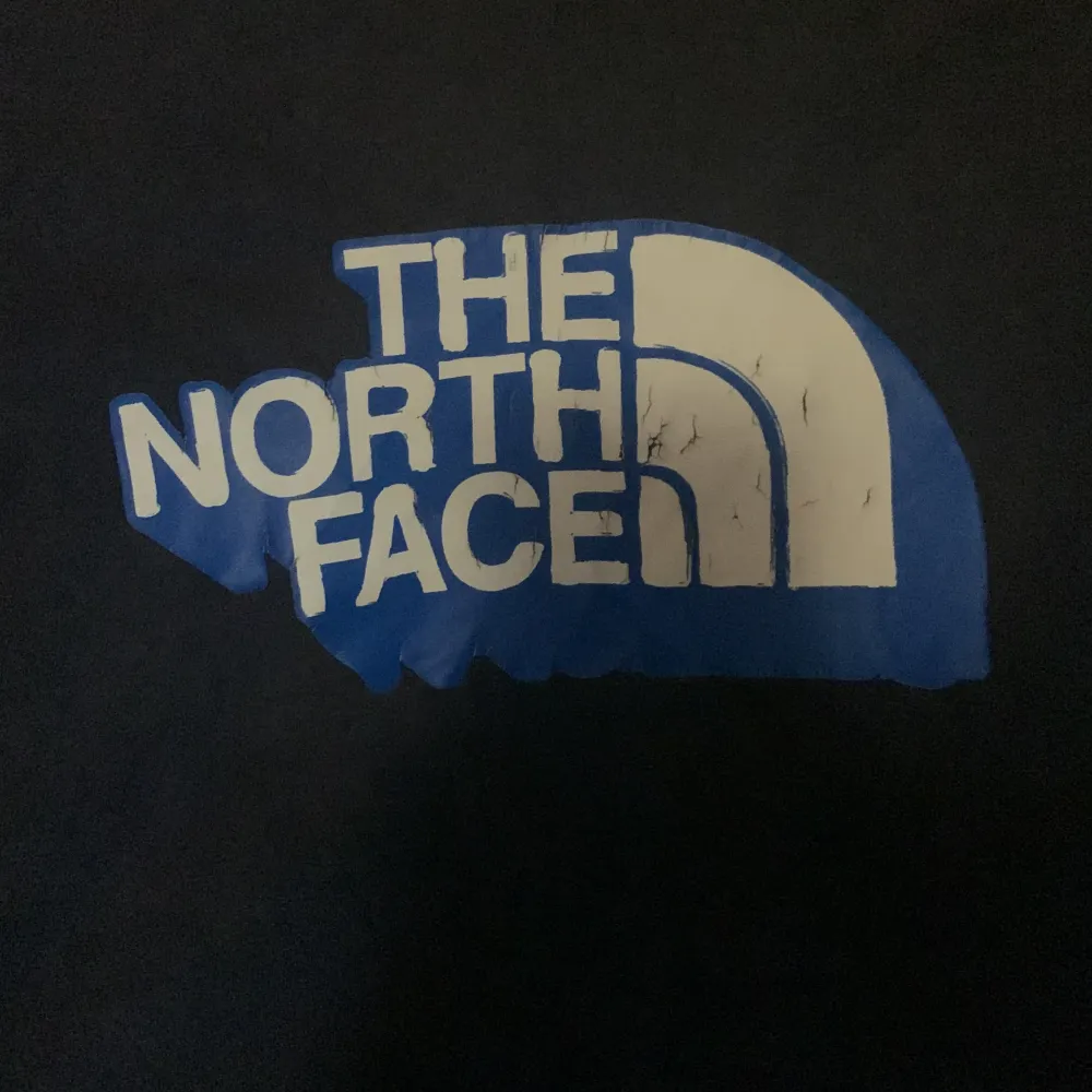 blå oversized ”the north face” t-shirt. T-shirts.