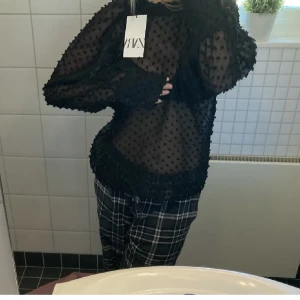 Blus - Säljer denna blusen som är helt oanvänd. Säljer då jag inte har hittat ett tillfälle att använda den. Passar någon som brukar ha xs/s vanligtvis. Lånade bilder! 