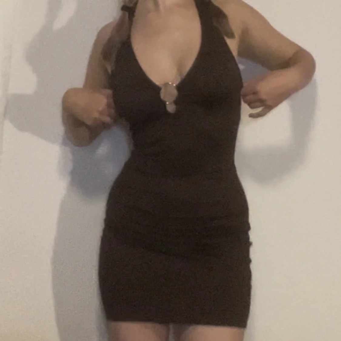 Brun klänning  - 90
