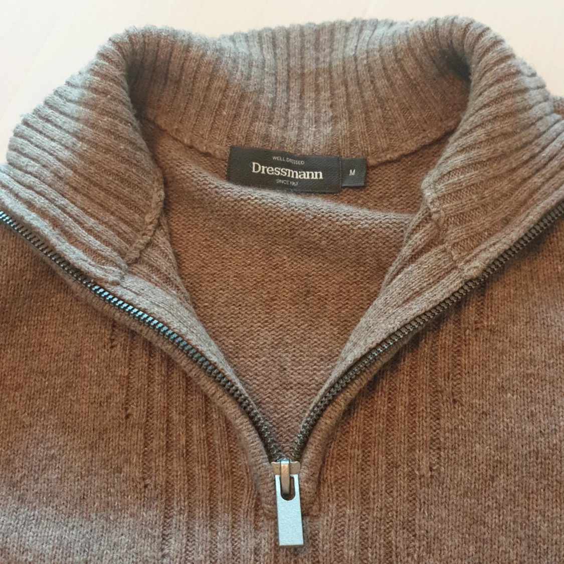 Stickad halfzip hoodie - 90