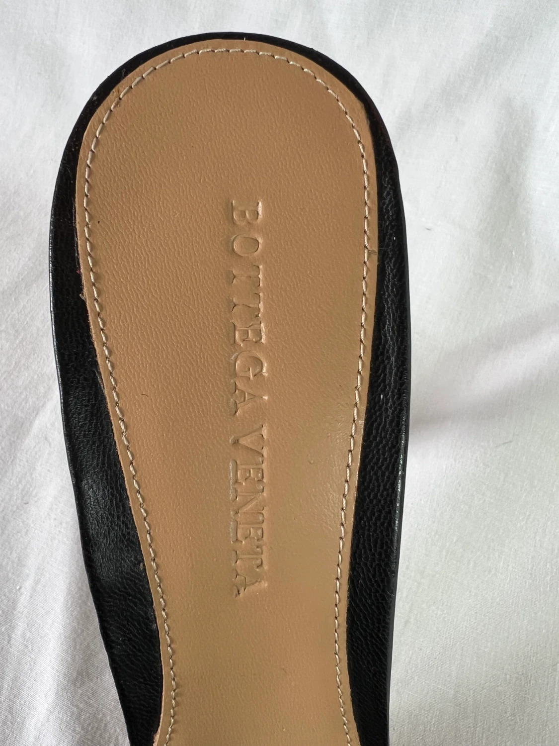 Board högklackad skinn mule  - 90