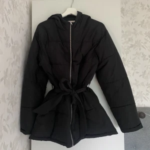 Vinterjacka  - Vinterjacka från Nelly k storlek S/35, sminkfläck på insidan av kragen. 