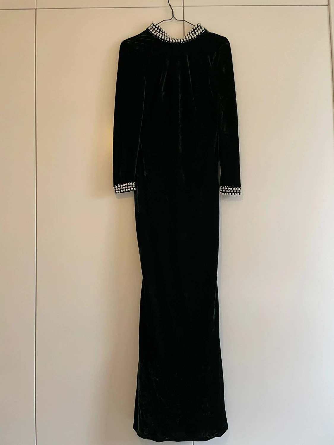 Grön sammetsklänning 