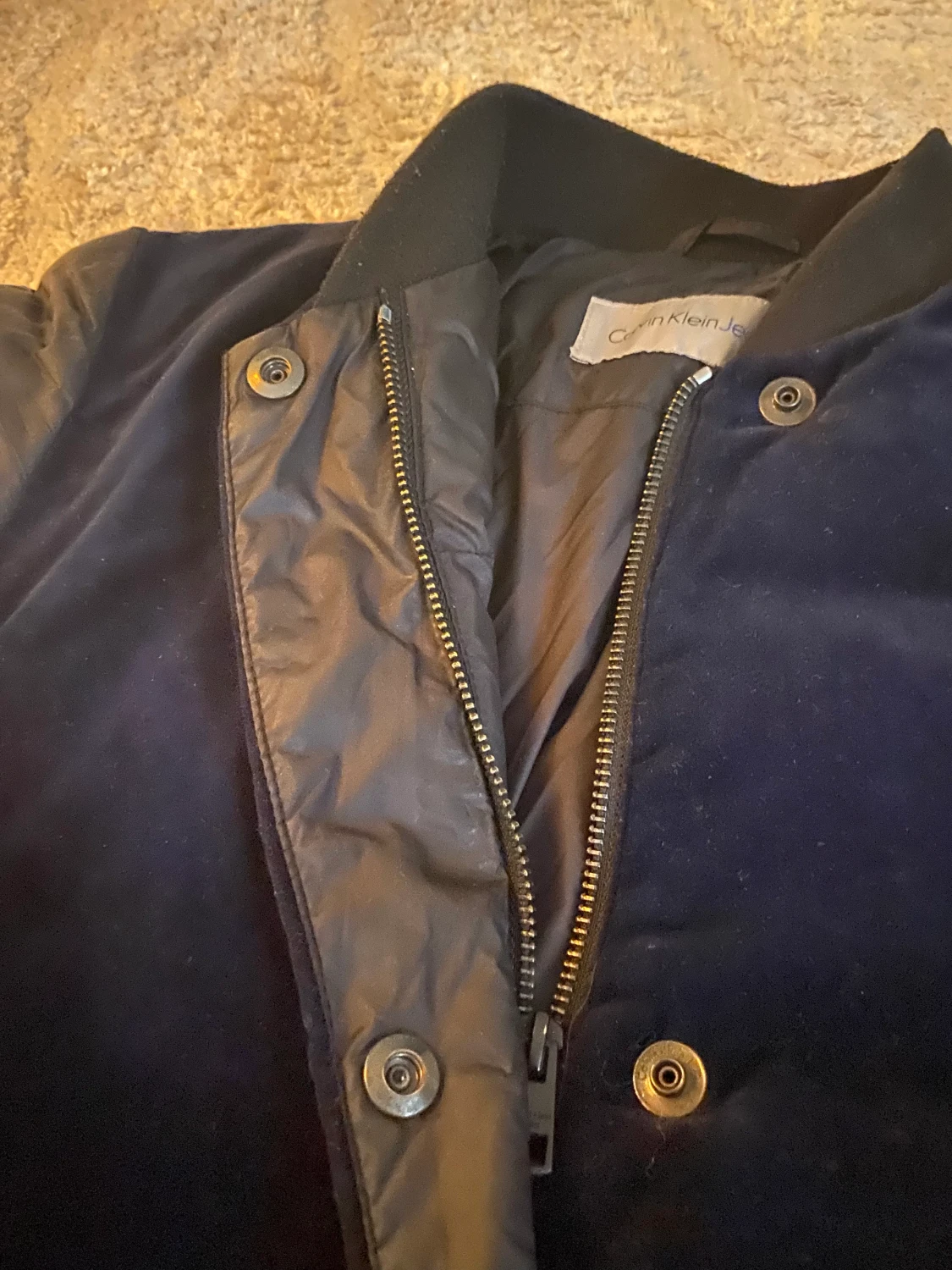 Calvin Klein Mörkblå/Svart Dam Jacka - 90