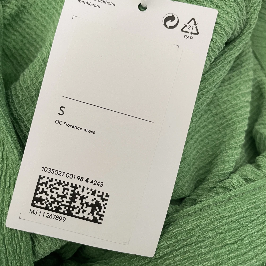 Rynkad klänning  - 90