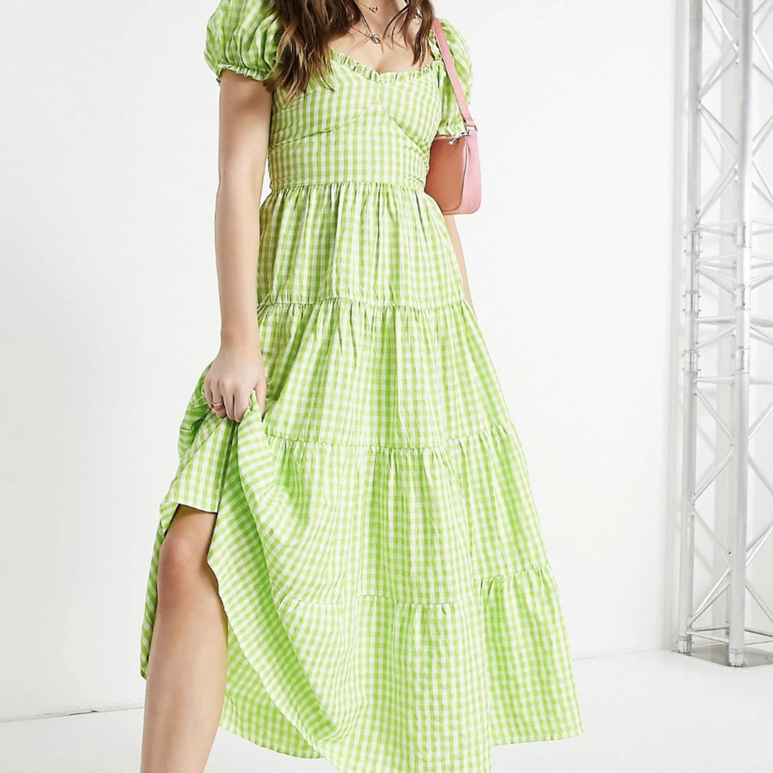 Rutig sommarklänning  - 91