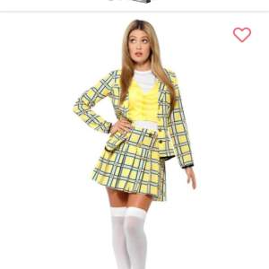 Gulrutig klänning som ser ut som kjol o kavaj som Cher har på sig i filmen Clueless 