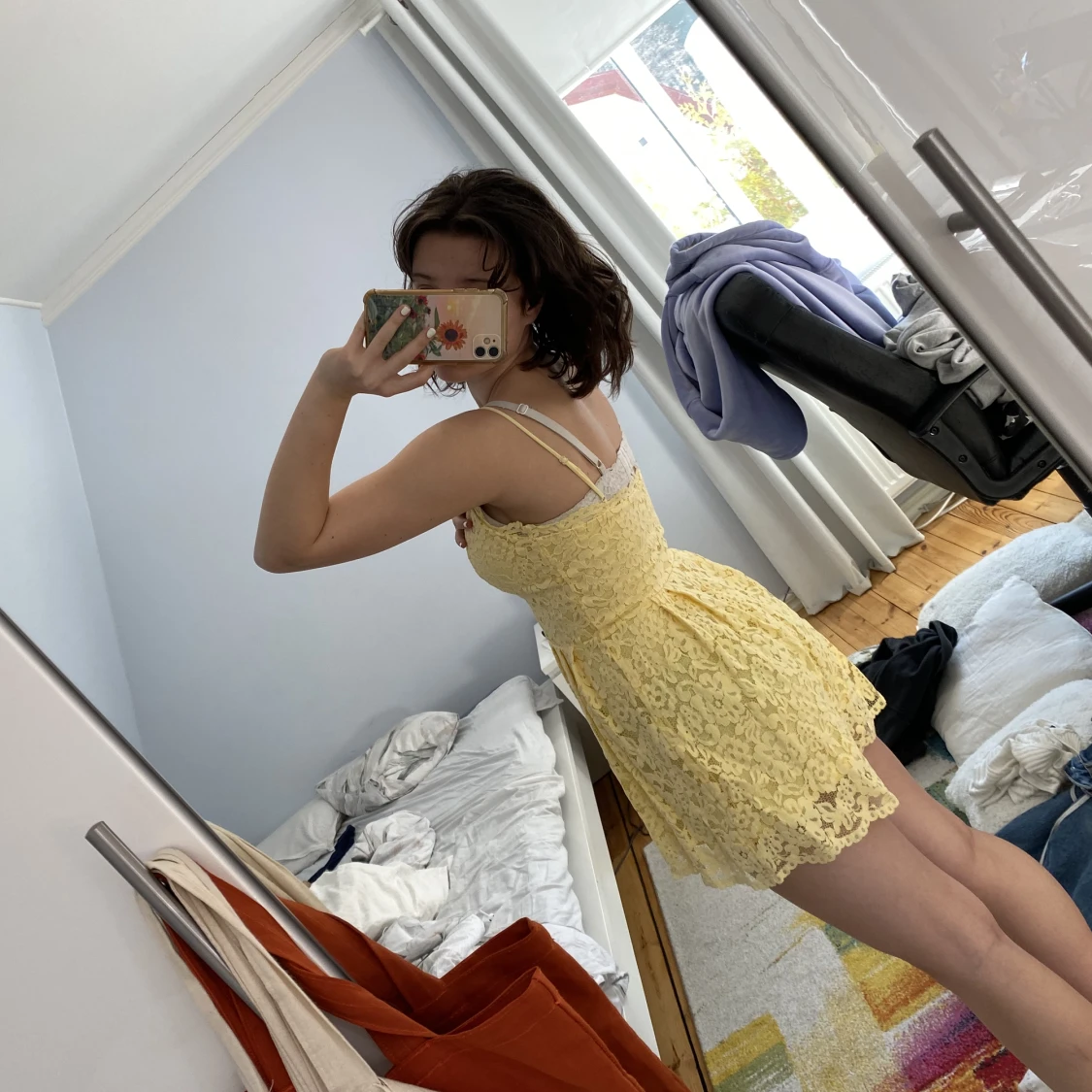 Gul Spets romper - 90