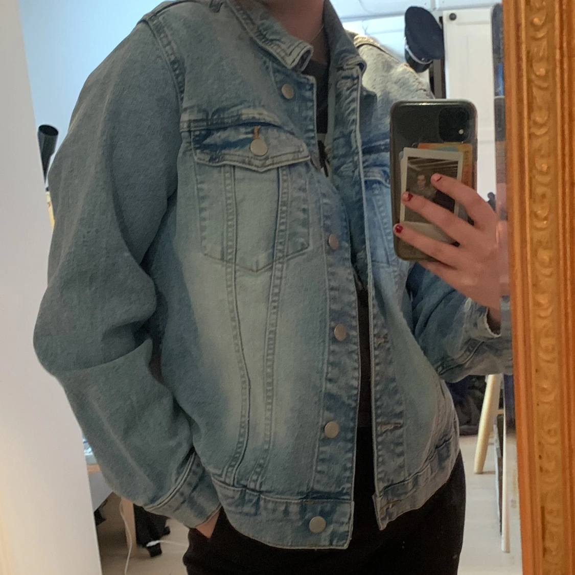 jeansjacka i 70-talsmodell 