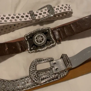 Y2k bälten  - assnygga bälten😻 brunt bälte: 100 kr 2/5 skick   ❌vitt och grått sålt❌ Pris kan diskuteras 