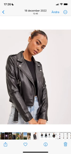 Skinnjacka - En helt ny skinnjacka från Nelly!! Säljer för 299kr✨Nypris 649kr, prislapp kvar❗️. Väldigt bra pris!!