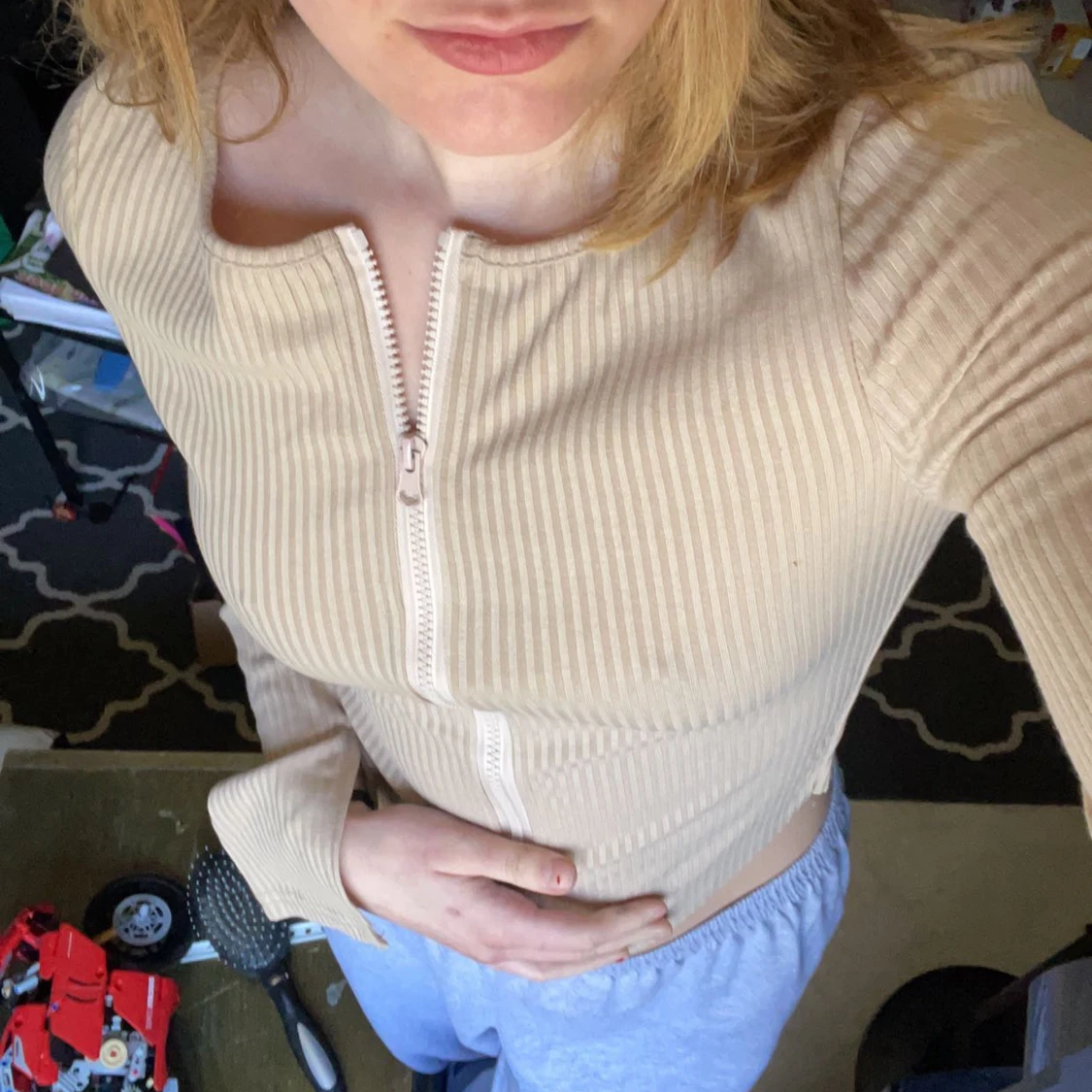 Tröja med dragkedja 