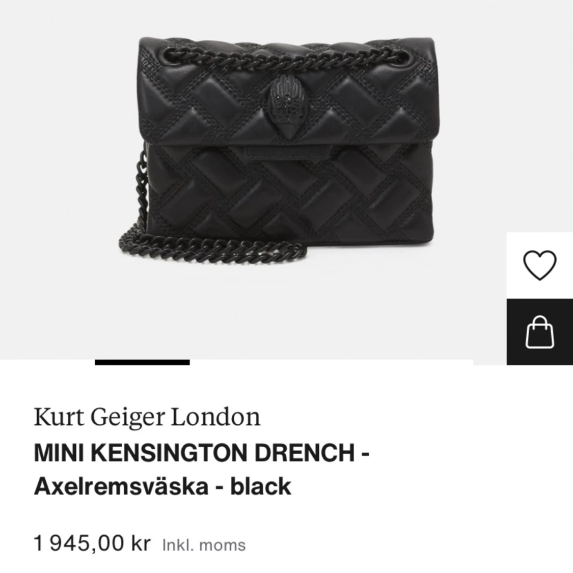 Kurt Geiger väska mini svart 