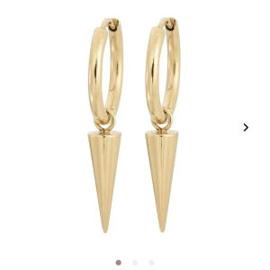 Edblad örhängen  - Säljer mina jättefina peak hoops gold örhängen från Edblad. Köptes i våras. Nypris är 399kr, priset kan diskuteras! Tvättas självklart innan de säljs.🙌🏼