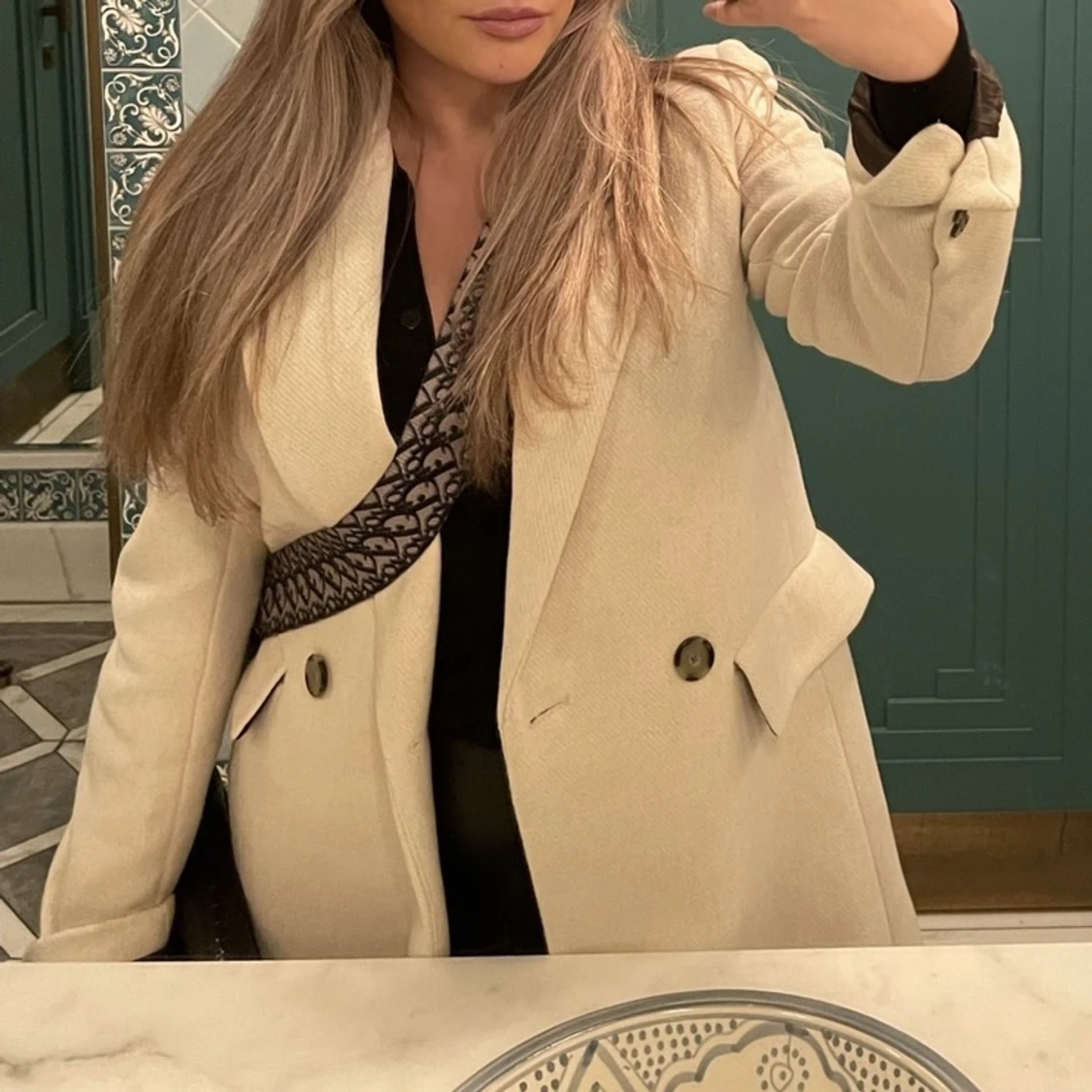 Beige kappa MANGO  - 90