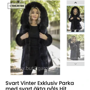 Vinterjacka - Jacka från Garoff. Har tagit bort pälsen från armarna på bilden men de ingår också. Nypris 3500. Som ny