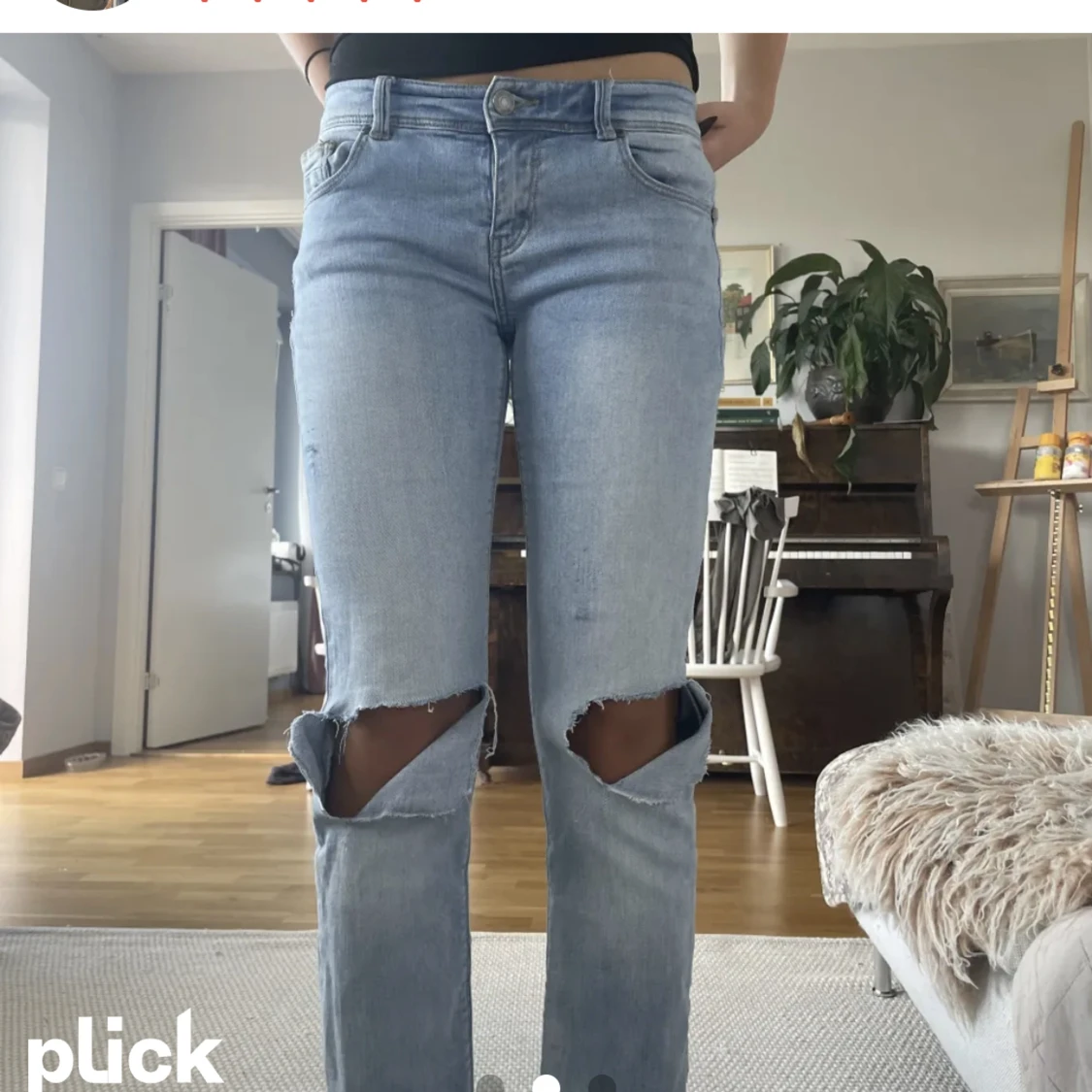 Lågmidjade jeans - 90