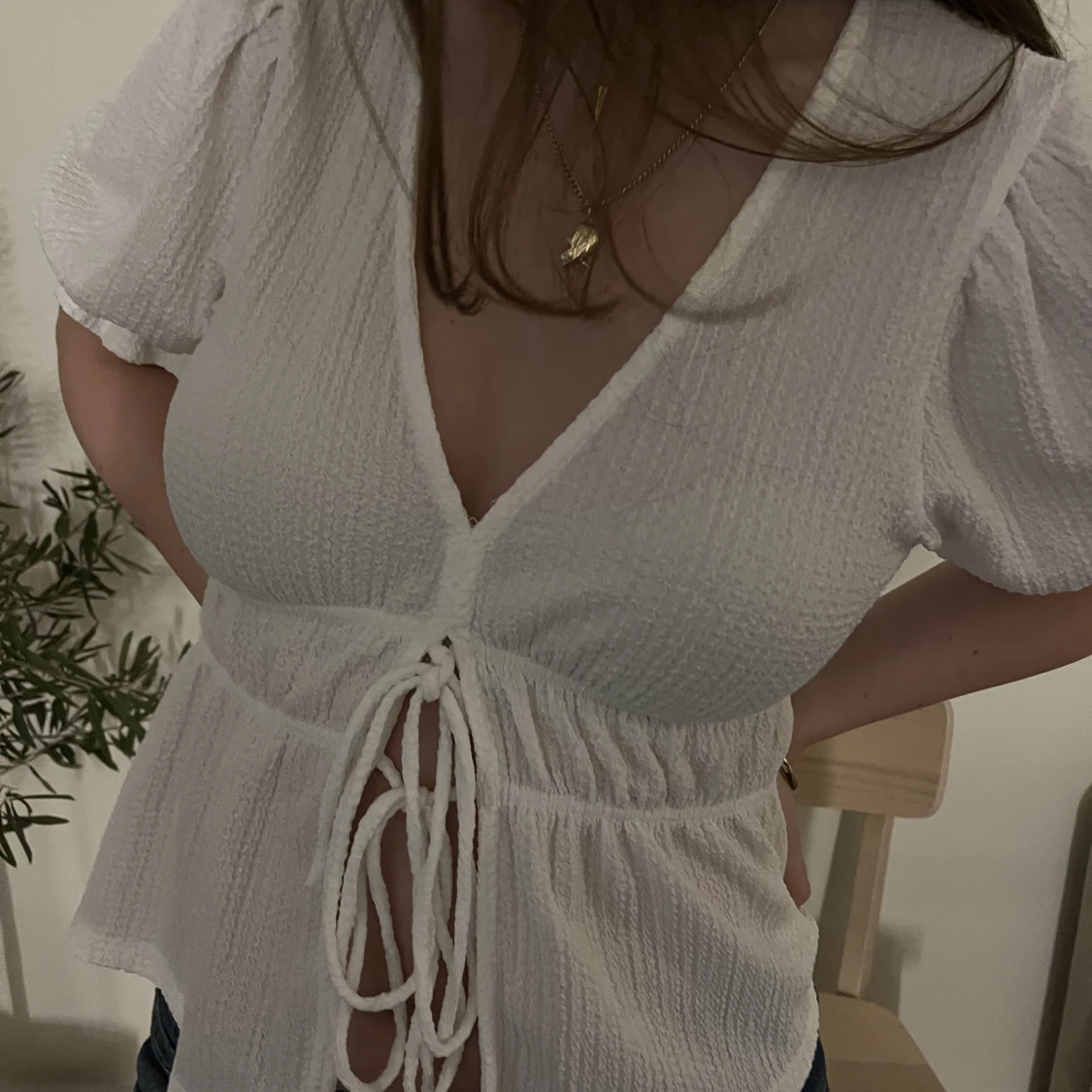 Söt blus v ringad  - 90