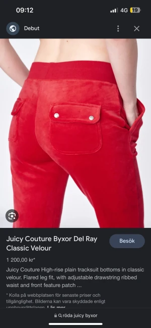 Röda juciy - Hej säljer mina röda juciy byxor! Stolek XS fina dock har plupparna på trådarna åkt av, inga märken eller nedtrappningar ! Därav priset! Kan mötas up i Stocholm eller sickas på posten! (Spårat) du står för frakten! Skriv om du vill ha info  Mvh  Michaela 