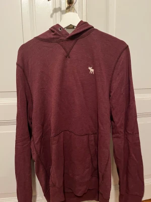 Vinröd hoodie från Abercrombie & fitch - En vinröd hoodie från abercrombie & fitch i bra skick! Den är i storlek M och jag är öppen för ändring av pris🙌