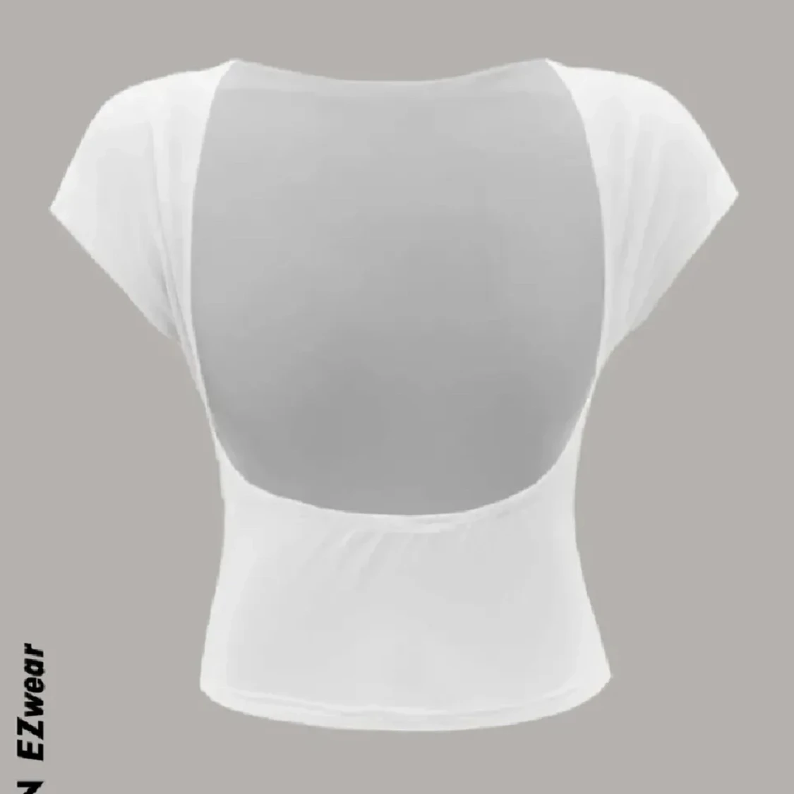 Vit topp med öppen rygg - 90