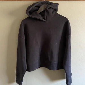 Kort Munktröja - Svart huvtröja, kort modell från Zara, sparsamt använd. 