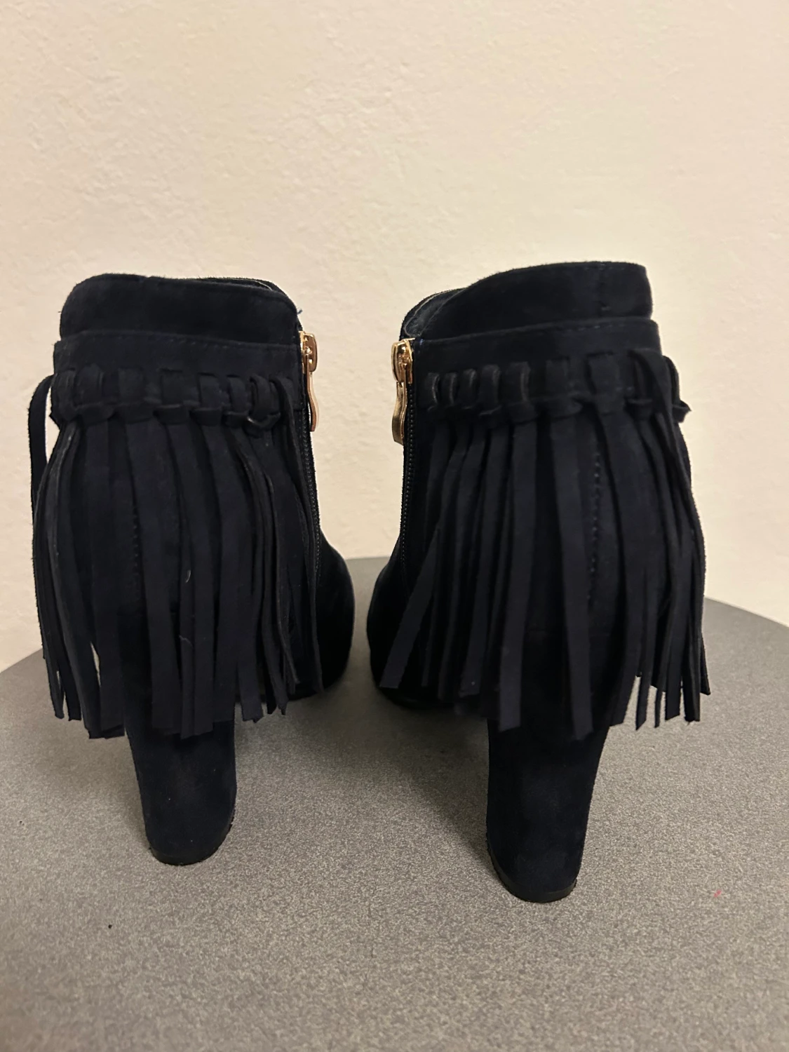 Ankelboots med fransar - 90