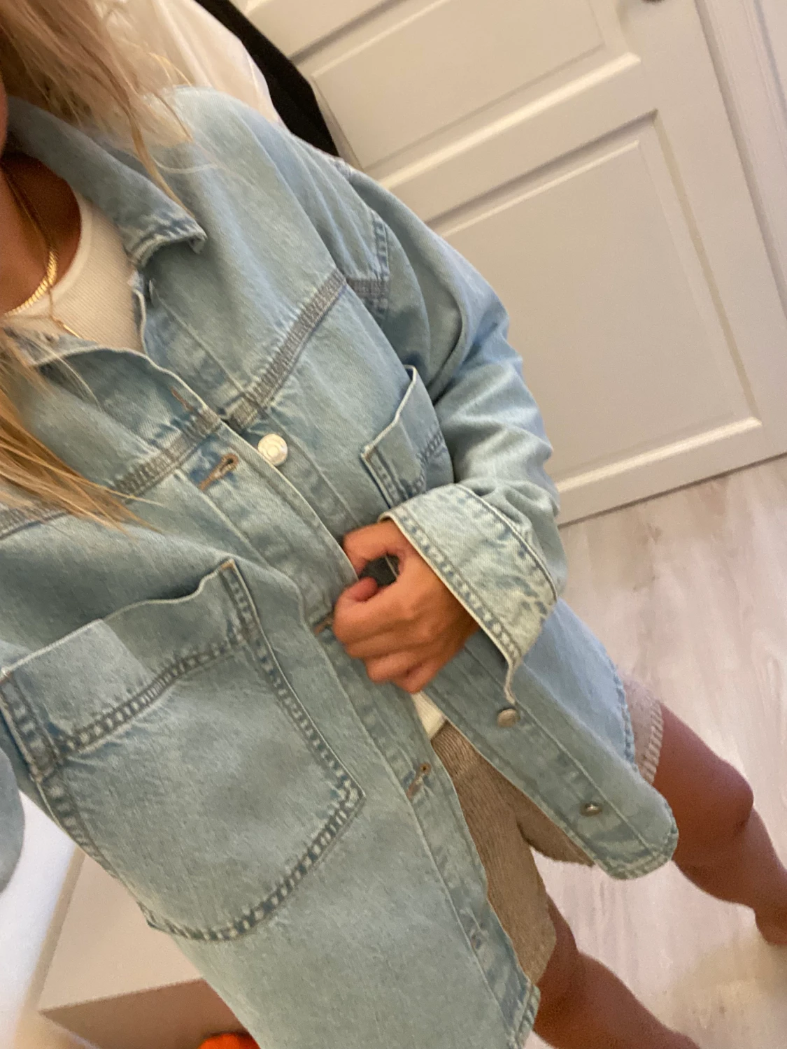 Oversized jeansjacka