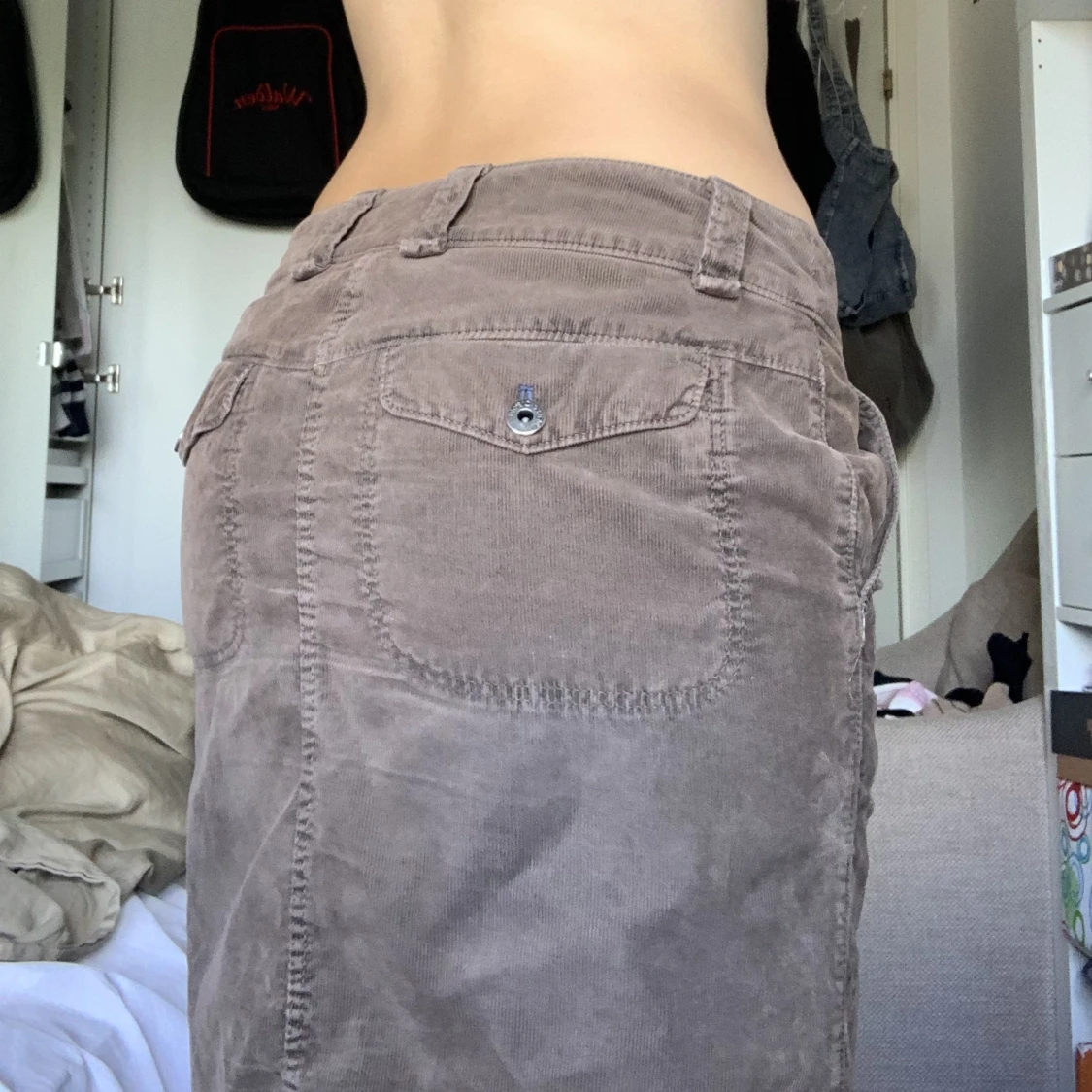 Brun machesterkjol - 90