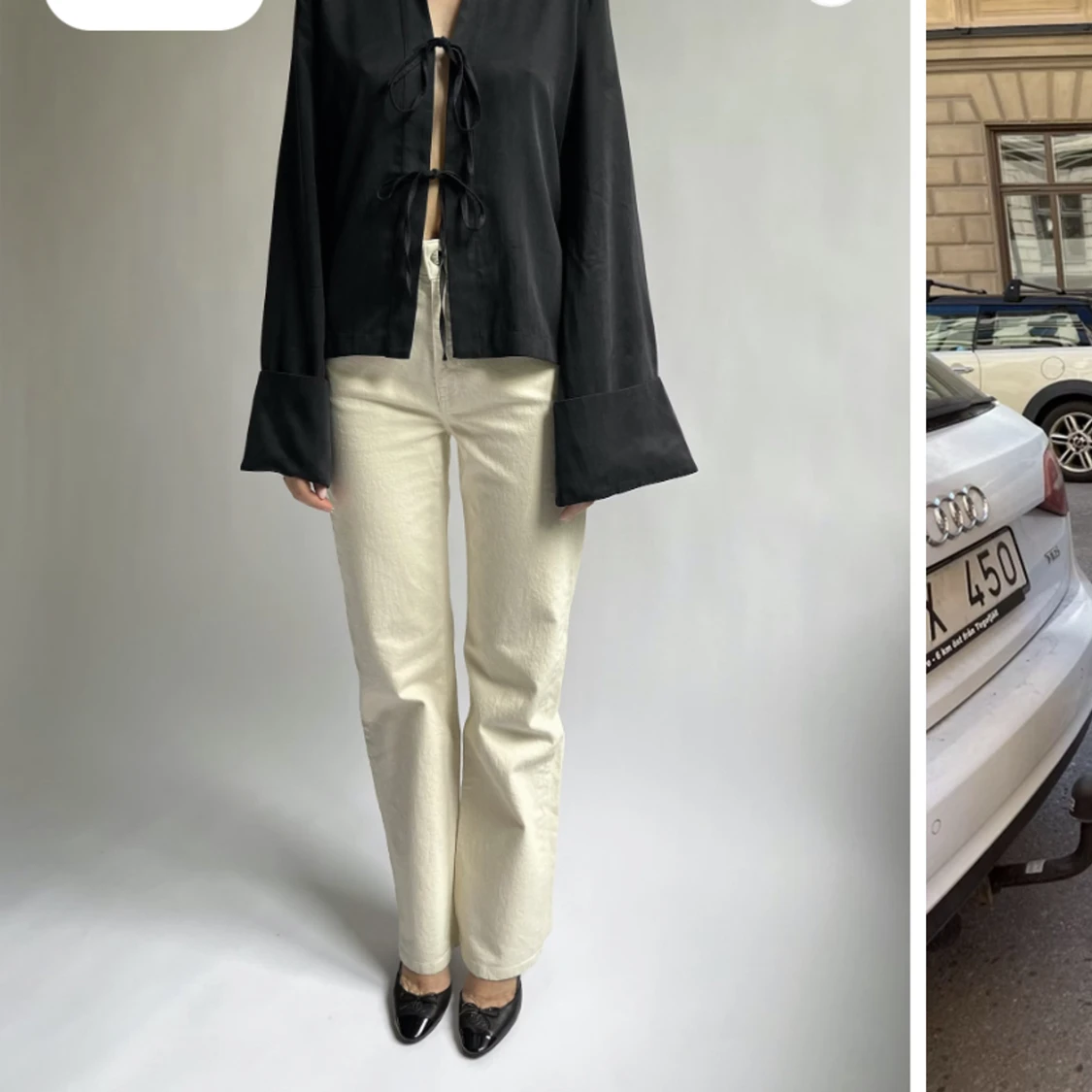 Straight Jeans Cream TALL - 90