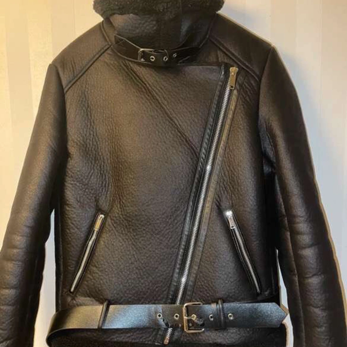 Äkta läder jacka - 90