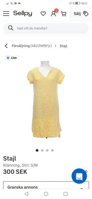 Cool klänning från Stajl - Jättefin bomullsklänning från stajl. Väldigt lite använd. 