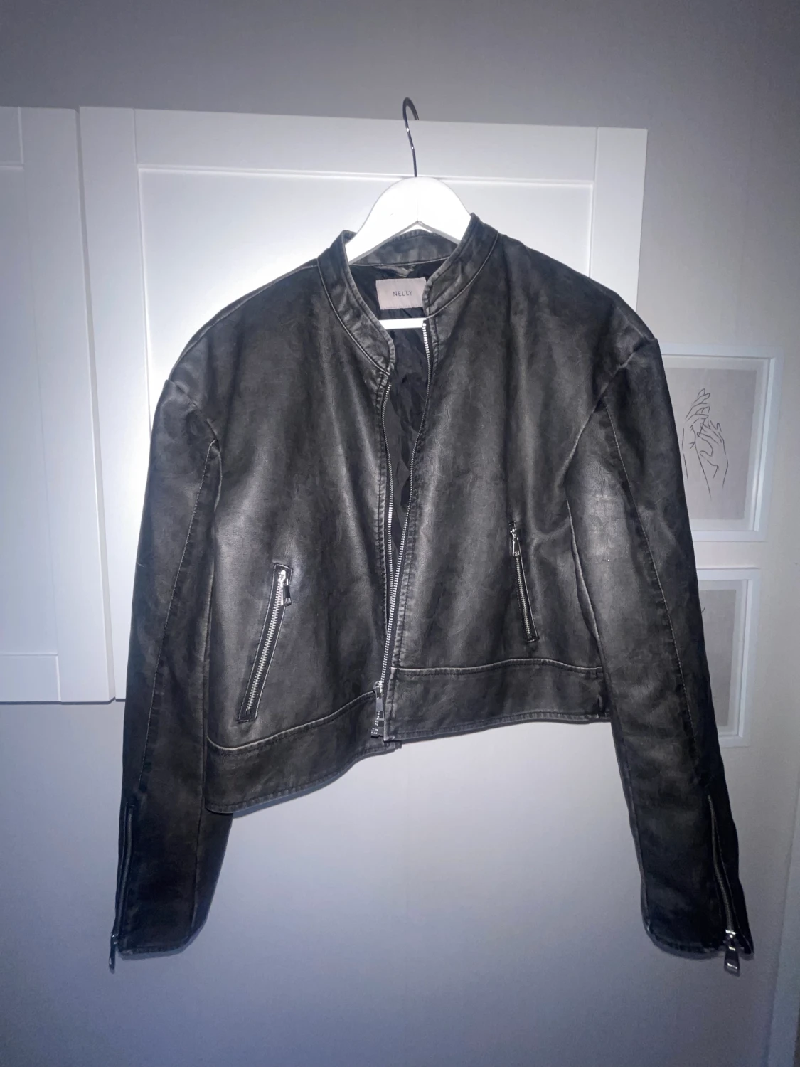 Skinnjacka vintage - 90