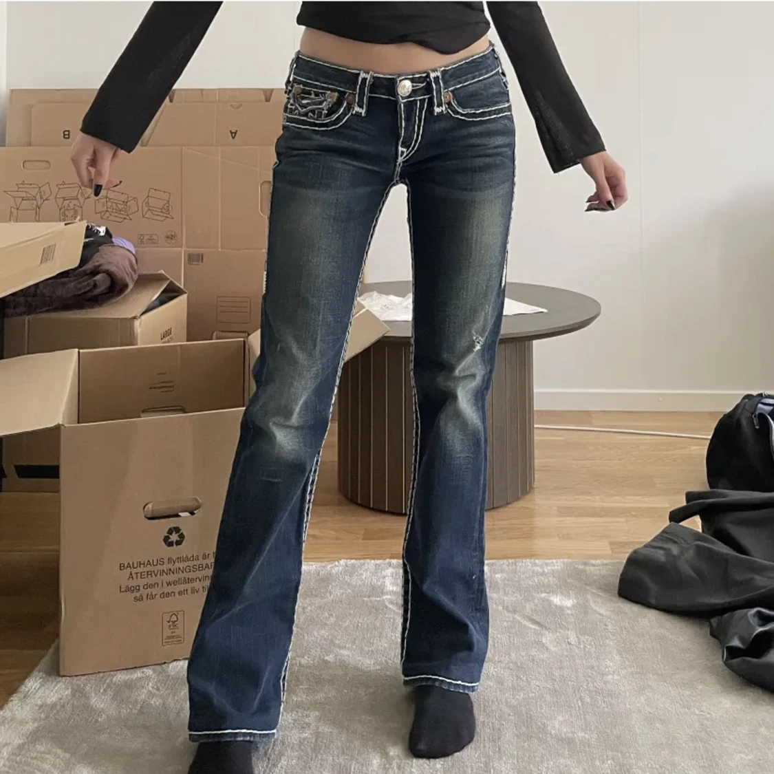 True religion white stitch  - 90