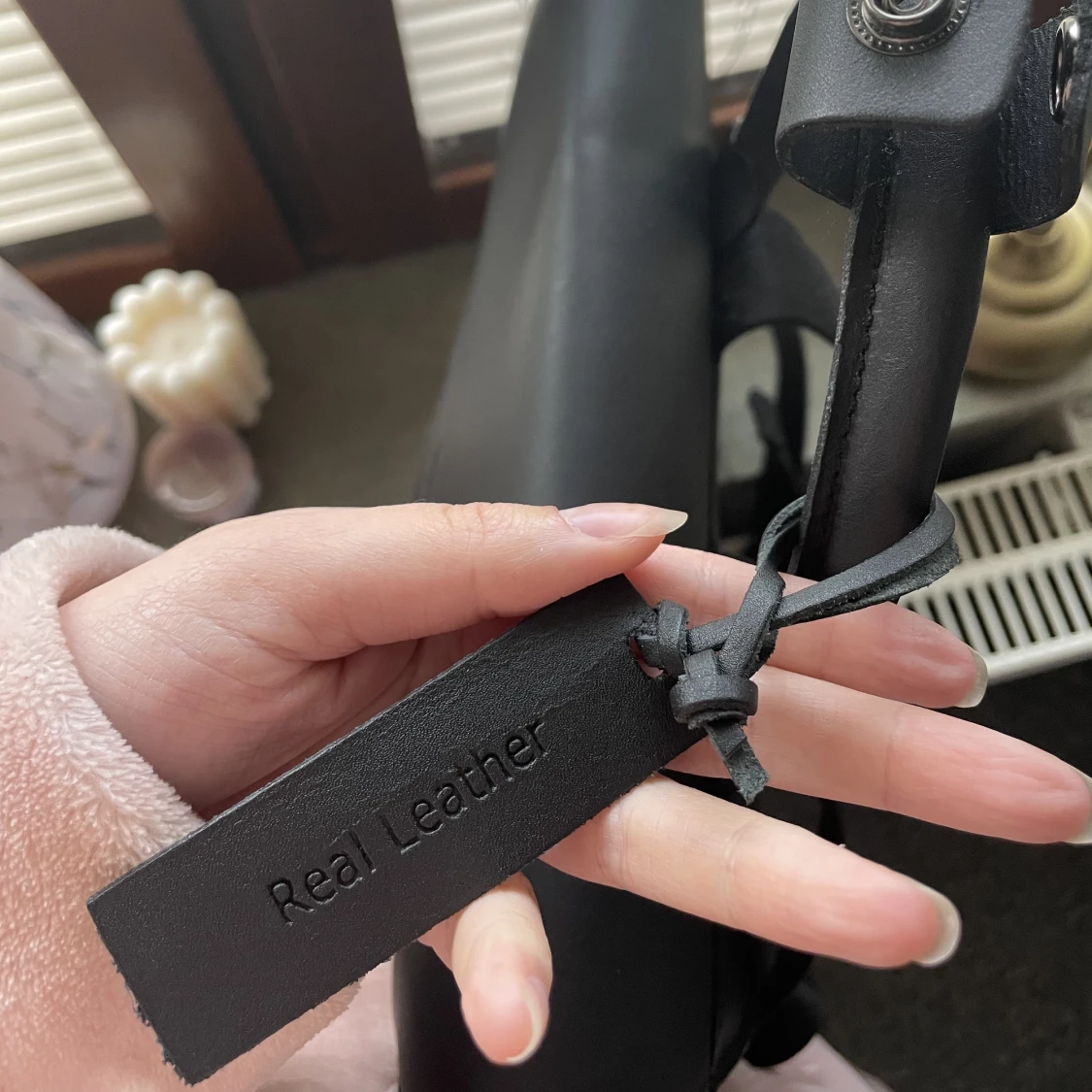 Äkta läderryggsäck  - 91