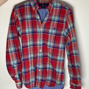 Rutig Ralph Lauren skjorta - Färgglad, Small slimfiit flanel Ralph Lauren skjorta