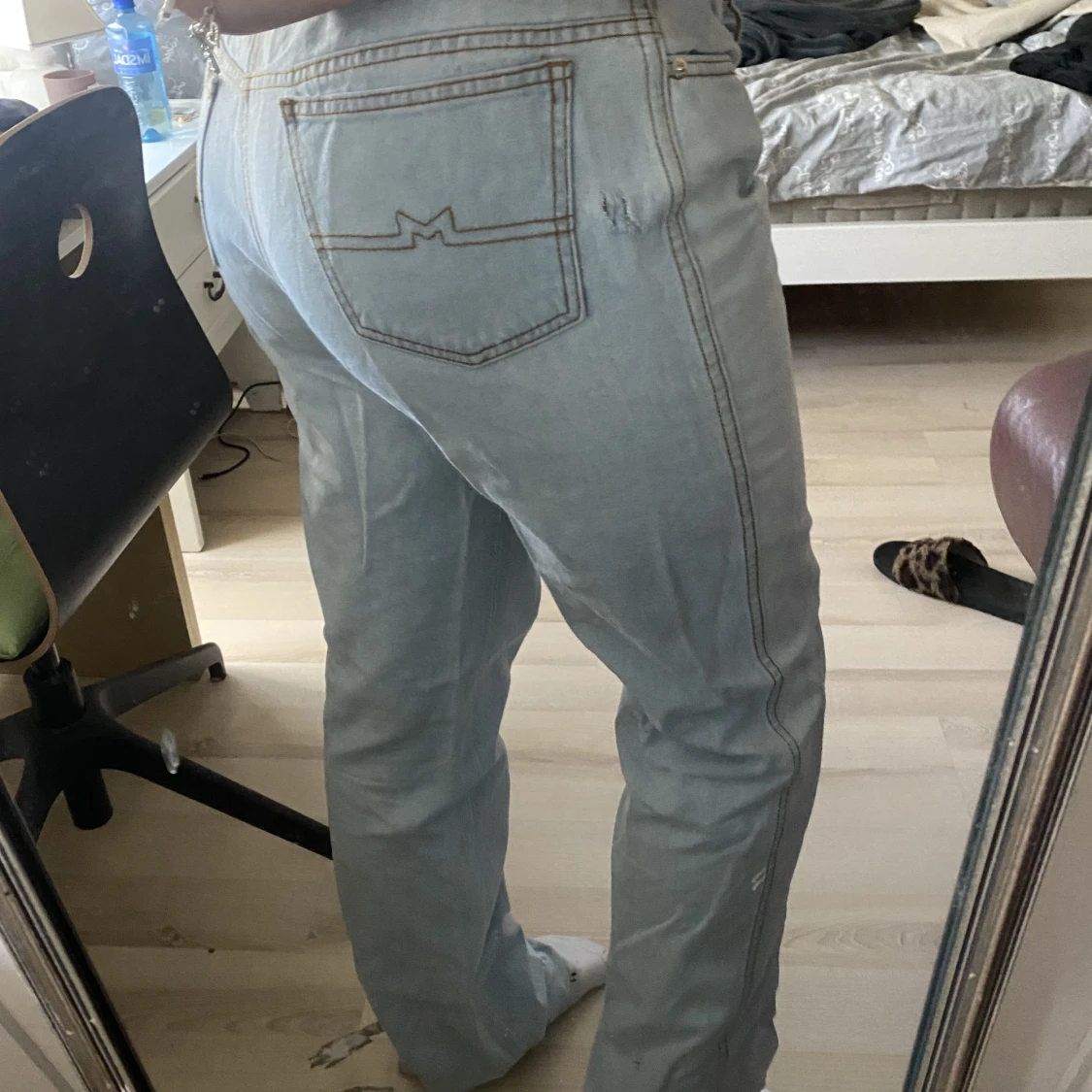 lågmidjade jeans - 90
