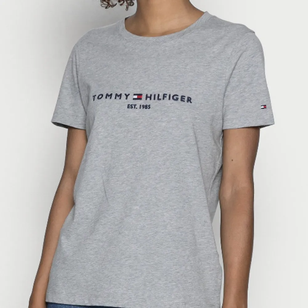 Grå T-shirt från Tommy hilfiger, som nyskick. Nypris 600! Pris går att diskutera . T-shirts.