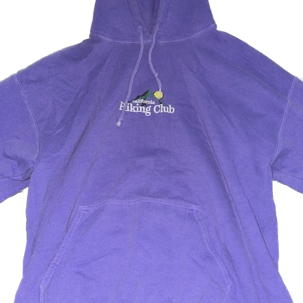 En riktigt nice lila graphics hoodie från Urban Outfitters, är i super bra skick. Originalpris: 750 kr. Hoodies.