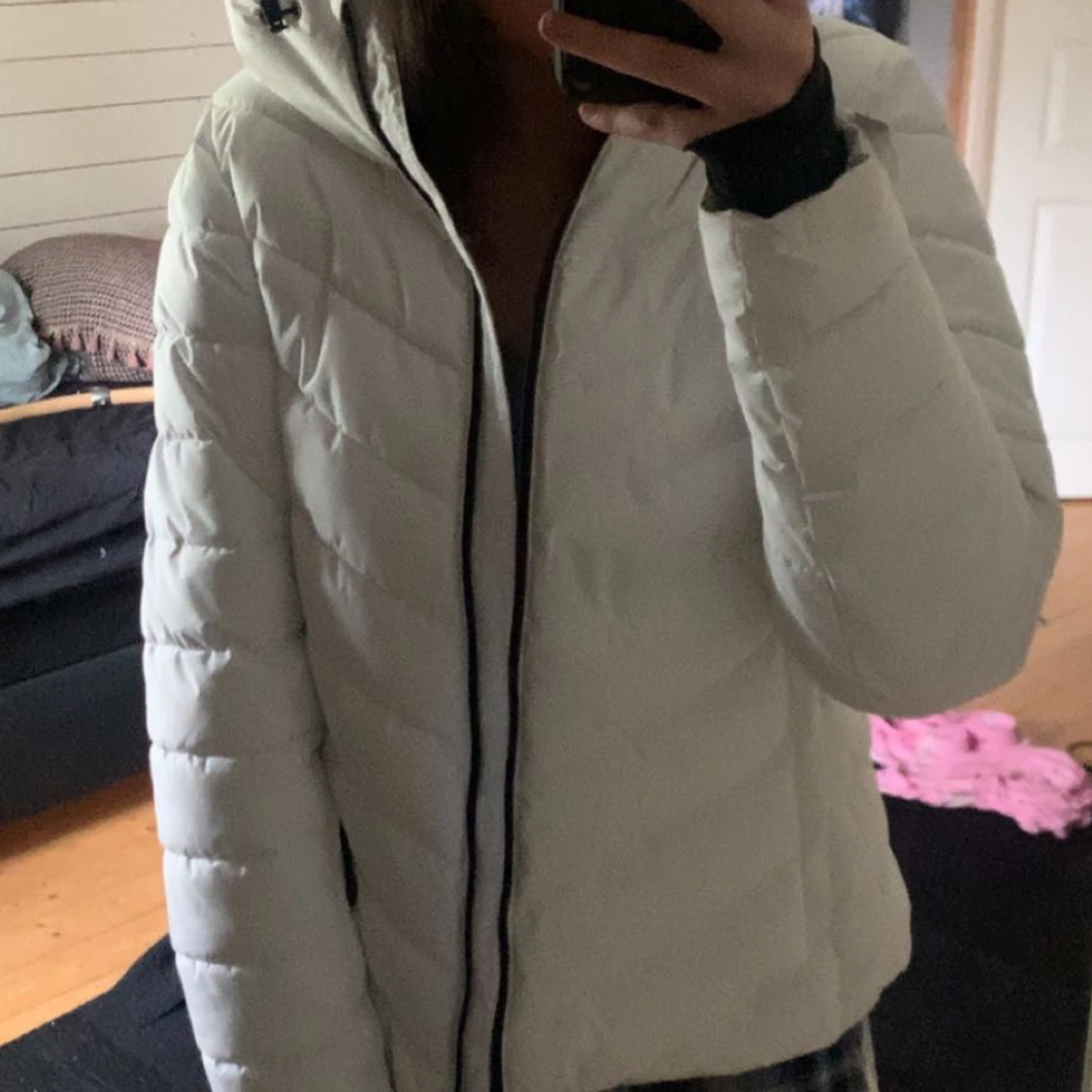 Vit dunjacka/skidjacka - 90