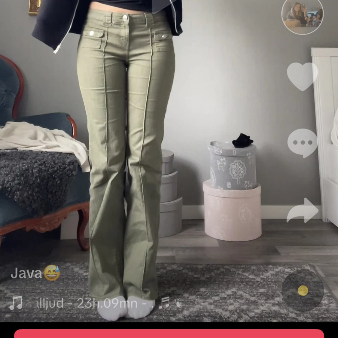 Gröna hm jeans  - 91