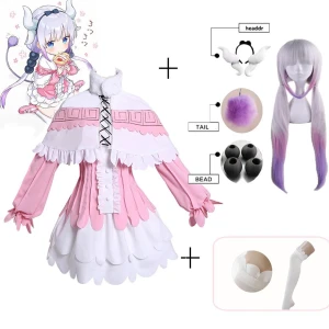 Kanna cosplay  - Bra kvalite! Inkluderar: peruk, hornen, bollarna man sätter i peruken, hela outfiten. 