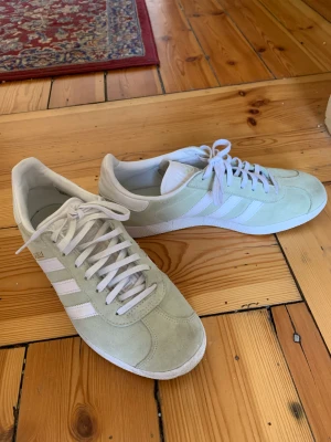 Mint Green Adidas Gazelle - Mint green suede adidas gazelle, some marks on the front but can probably be washed off 💚  Size 42