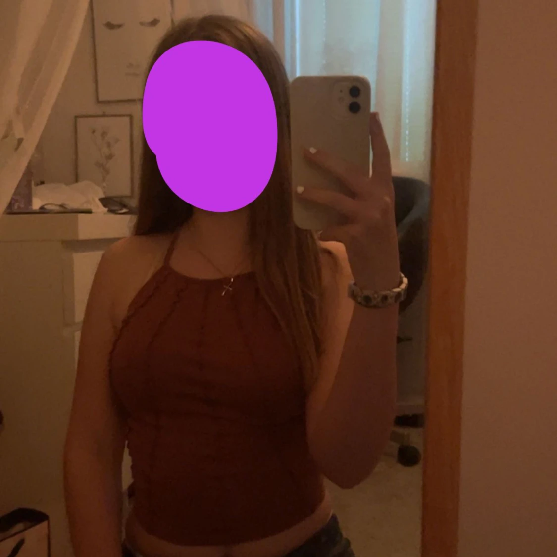 Jätte söt topp med öppen rygg