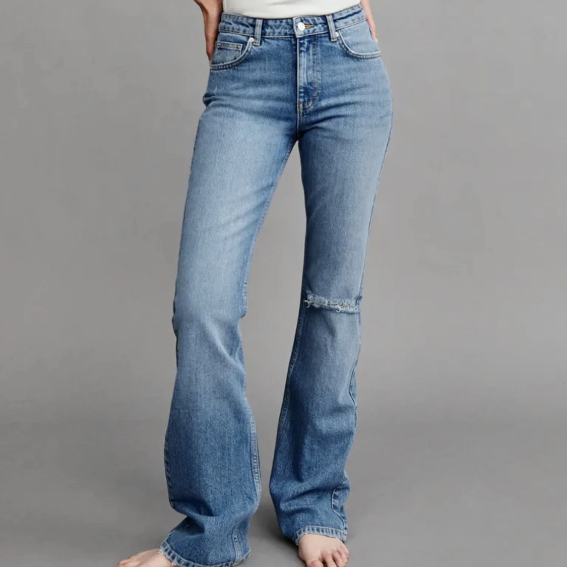 Lågmidjade bootcut jeans