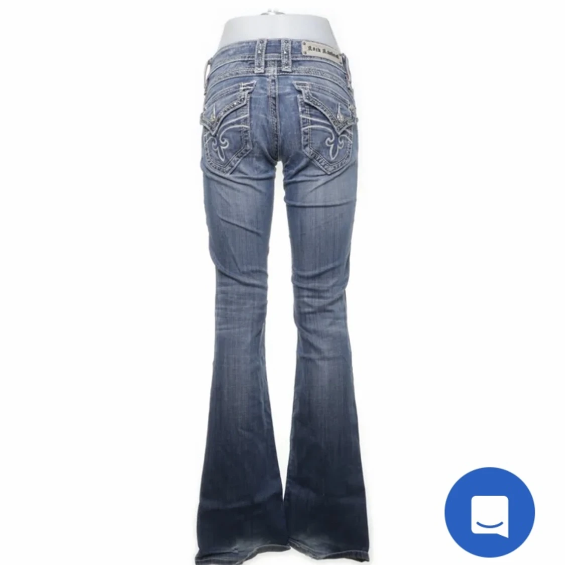 lågmidjade bootcut rock revival jeans - 91