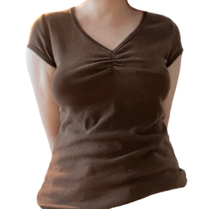 Brun topp - Söt y2k coquette cottagecore brun topp 